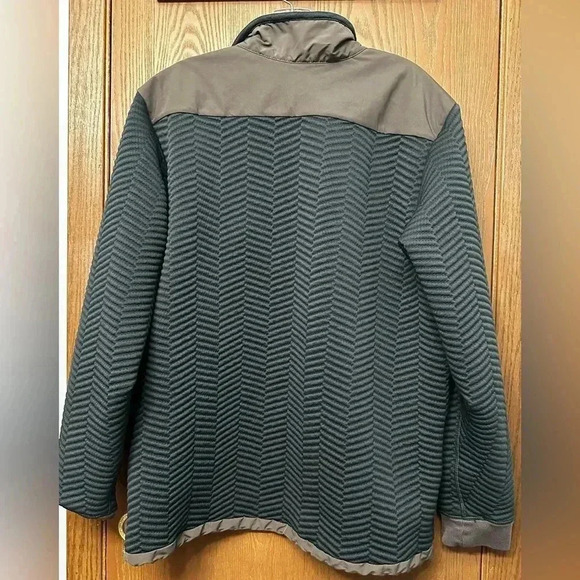 Helly Hansen Men’s Microfleece Quarter Snap Pullover Forest Green/Tan Size XL - Picture 8 of 11